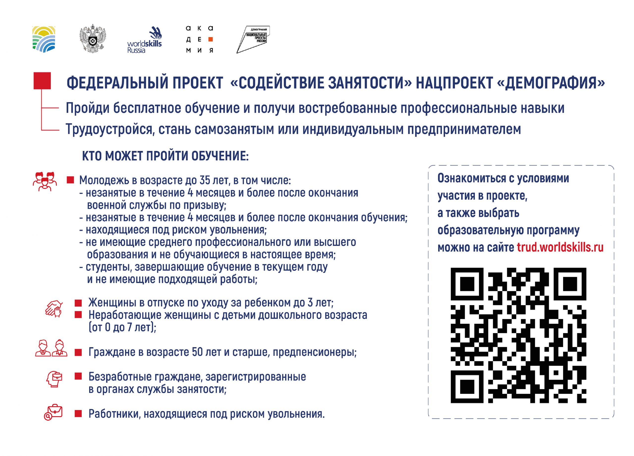 Содействие занятости национального проекта Демография – КГБ ПОУ ХДСТ